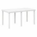Gartentisch – 200 × 100 × 73 cm, moderner Stil, rechteckige Form, aus Rattan, für Garten und Terrasse