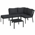 Loungeset – 5-teilig, aus Stahl, für Garten und Terrasse