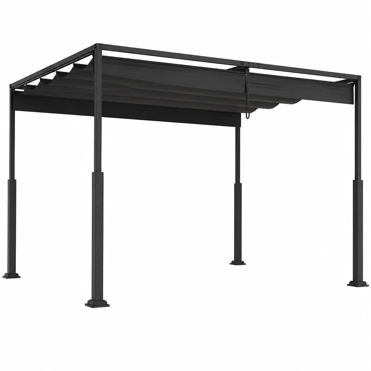 Pergola – Schwarz, für Garten und Terrasse
