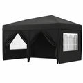 Pavillon – wasserdicht, Schwarz, für Garten