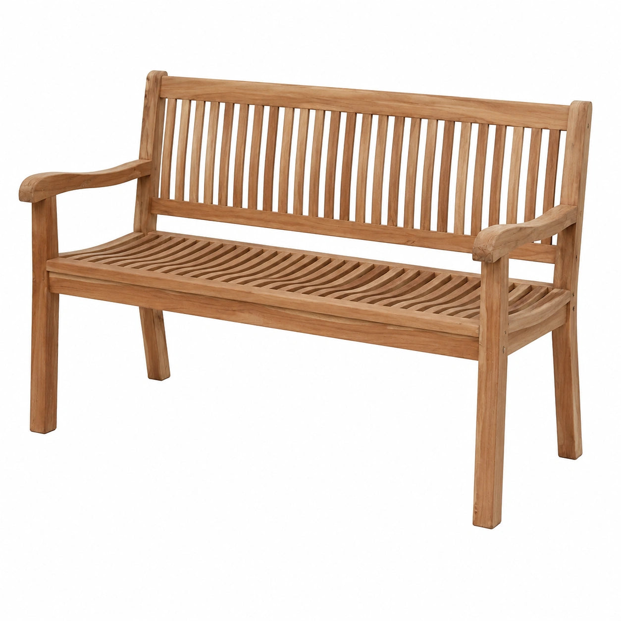 Gartenbank – 3-Sitzer, 150 cm, aus Teakholz, für Garten, Terrasse und Balkon
