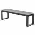 Gartenbank – 3-Sitzer, aus Aluminium, für Garten