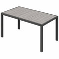 Gartentisch – 150 cm, aus Aluminium, für Garten und Terrasse