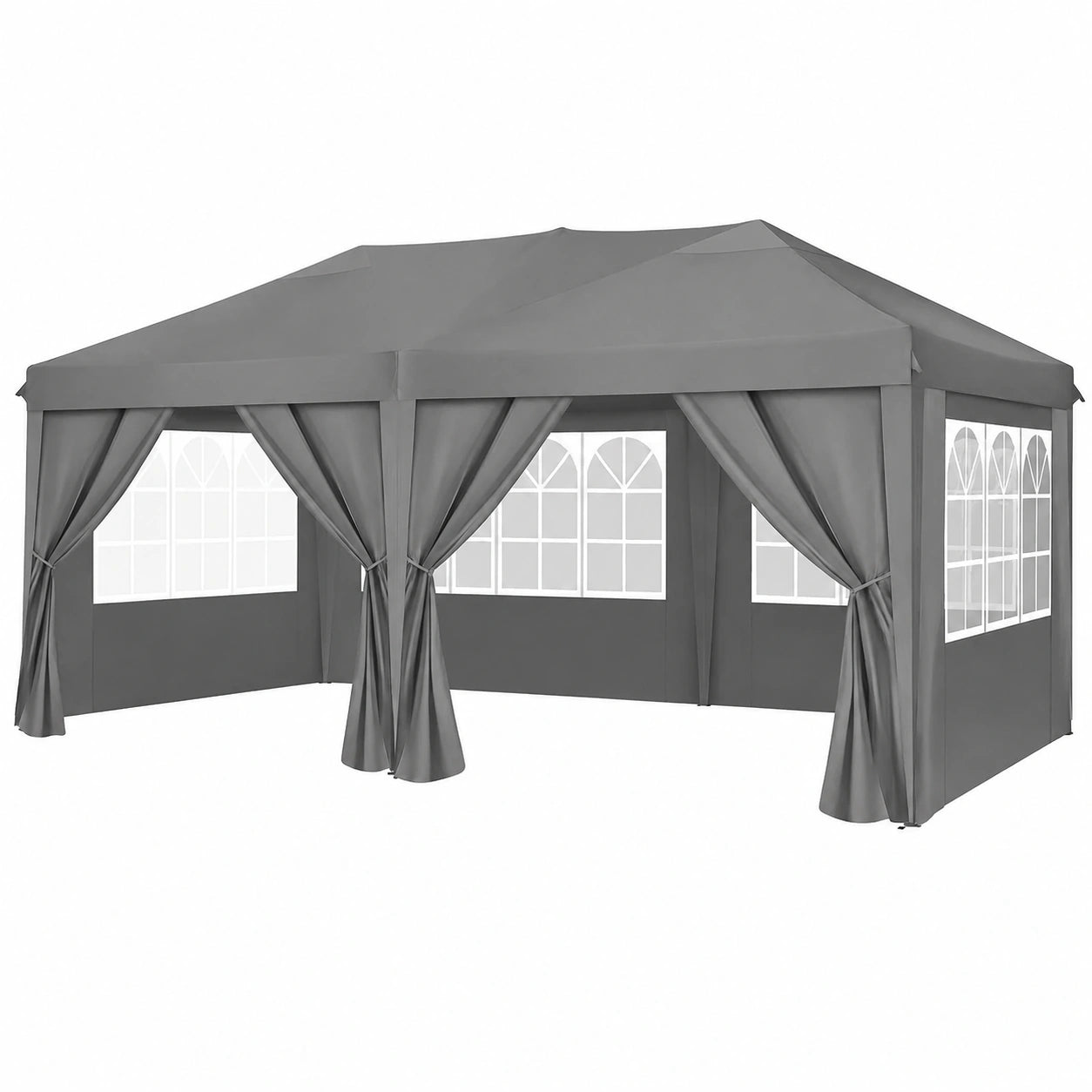 Pavillon – wasserdicht, Grau, für Garten