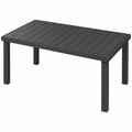 Gartentisch – 140 × 90 cm, Schwarz, für Garten