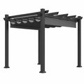 Pavillon – freistehend, aus Aluminium, Grau